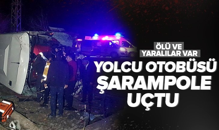 Son dakika: Erzincan’da yolcu otobüsü şarampole uçtu: Ölü ve yaralılar var