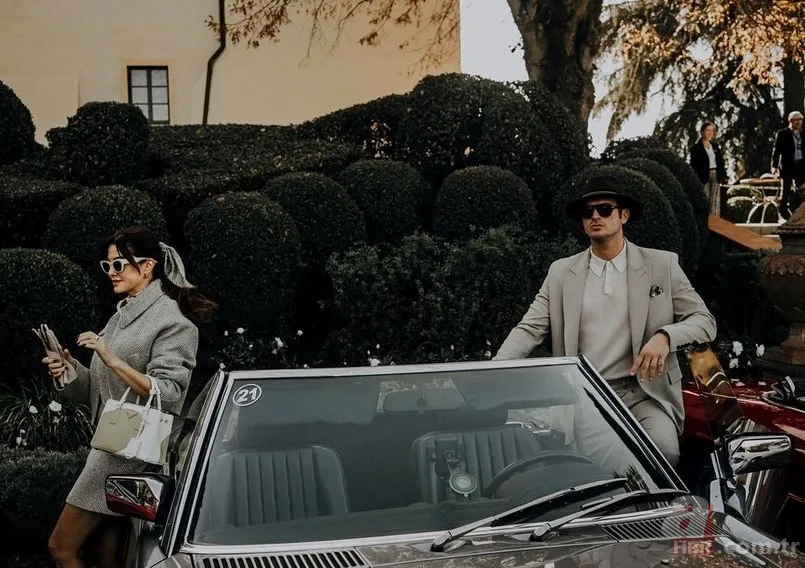 "Resmen film karesi gibi" Başak Dizer ve Kıvanç Tatlıtuğ'dan İtalya'da nostaljik pozlar 7