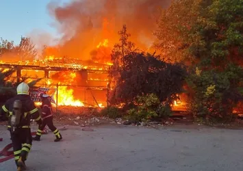 Sakarya’da kafede korkutan yangın!