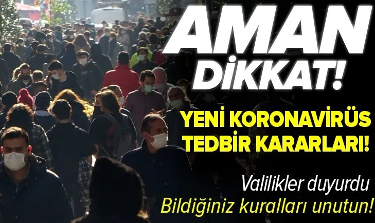 Son dakika: Yeni koronavirüs tedbir kararları açıklandı! Pazar yerleri ve toplu taşımalara yönelik flaş duyuru! Valilik paylaştı
