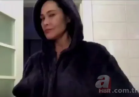 Hülya Avşar'ın bornozlu videosu sosyal medyayı salladı! 4