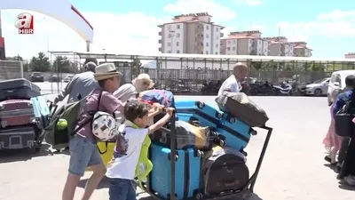 Sınır kapılarında dönüş yoğunluğu!