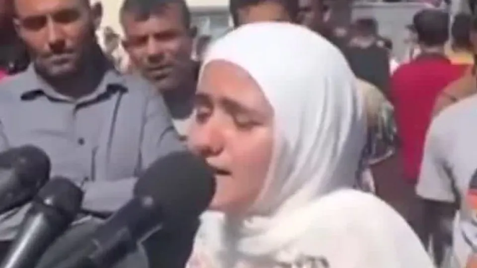 Filistinli kızdan yürek burkan sözler