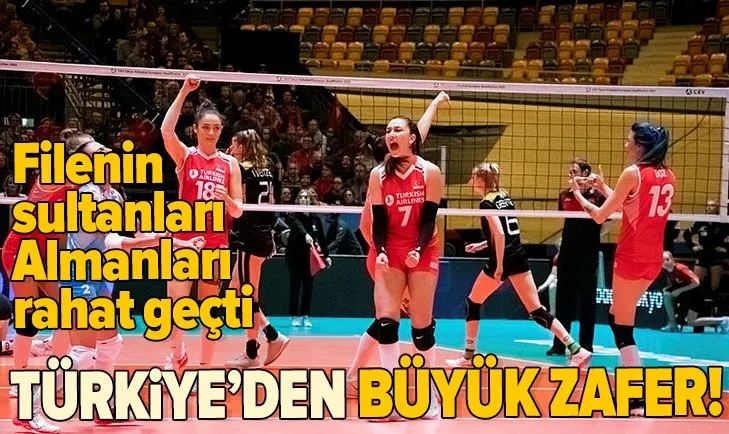 A Milli Kadın Voleybol Takımı Almanya'yı 3-0 yendi