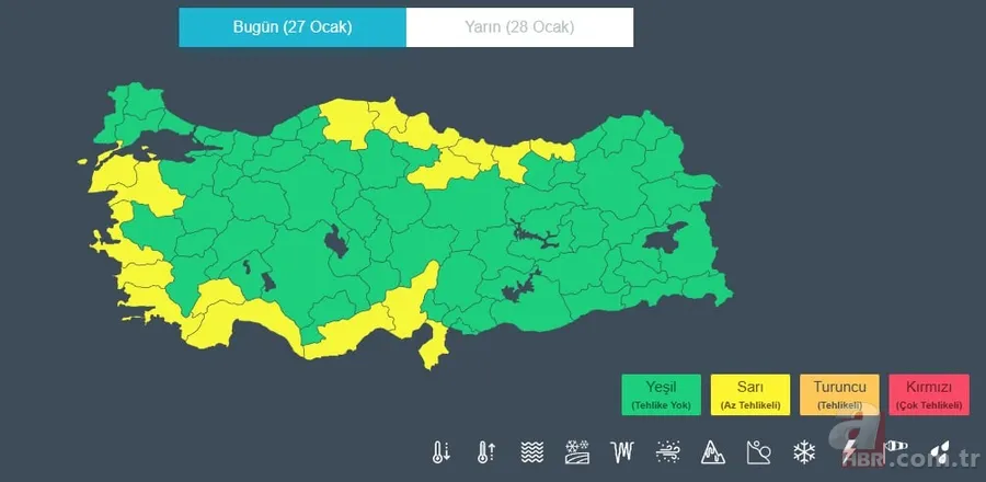 Türkiye'ye yeni sistem giriş yaptı: 17 il alarmda! Yağış, kar ve fırtına uyarısı 13