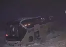 Yolcu otobüsü devrildi! Ağır yaralılar var