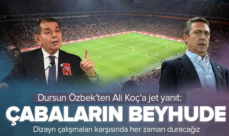 Dursun Özbek’ten Ali Koç’a jet yanıt!