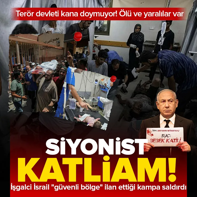 İsrail güvenli bölge ilan ettiği kampa saldırdı!