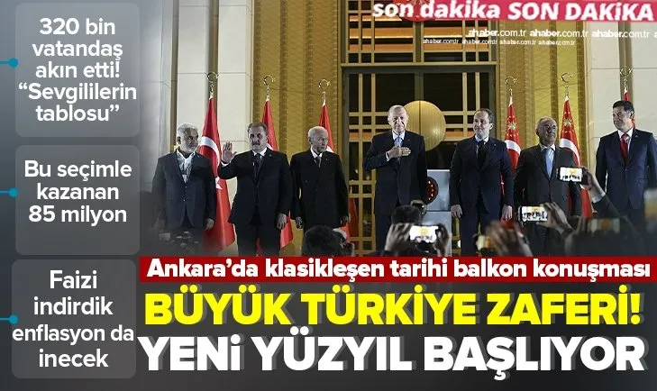 Ankara’da zafer gecesi! Başkan Erdoğan’dan seçim galibiyeti sonrası klasikleşen balkon konuşmasında tarihi mesajlar