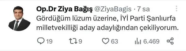 İYİ Partili Aytun Çıray’dan itiraf: Oylarımız baraj altında