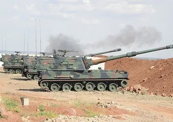 TSK: DEAŞ'a ait hedefler ateş altına alındı