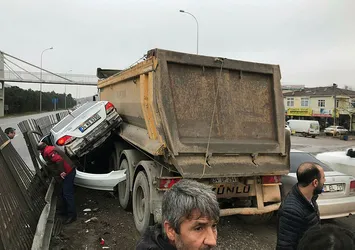 Şile'de hafriyat kamyonu dehşet saçtı!