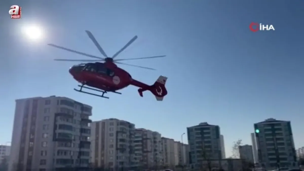 Diyarbakır’da Kanser hastası helikopterle hastaneye sevk edildi