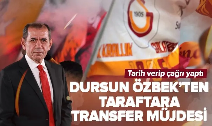 Dursun Özbek’ten taraftara transfer müjdesi: Takviye yapacağız