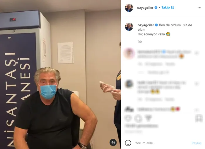 Erdal Özyağcılar koronavirüs aşısı oldu! 'Hiç acımıyor siz de olun' - 1