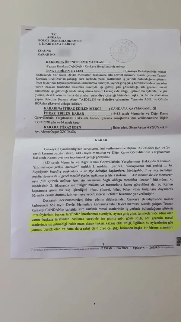 Bankamatikçi Tezcan Karakuş Candan’a soruşturma!