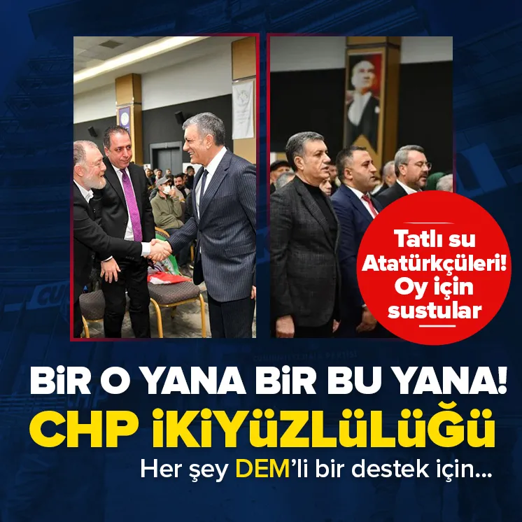 CHP’de büyük ikiyüzlülük