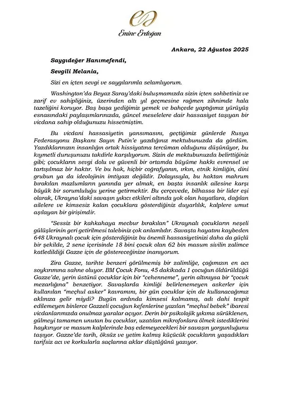 emine-erdogandan-melania-trumpa-gazze-mektubu-carpik-duzene-karsi-sesimizi-ve-gucumuzu-birlestirmeliyiz-1755946566217.jpeg Emine Erdoğan'ın Melania Trump'a gönderdiği Gazze mektubu