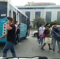 Men edildi! Uygulamadan kaçan otobüsten...