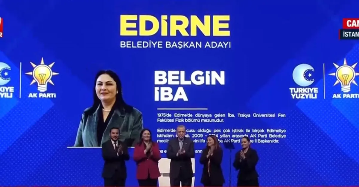 AK Parti Edirne adayı Belgin İba oldu