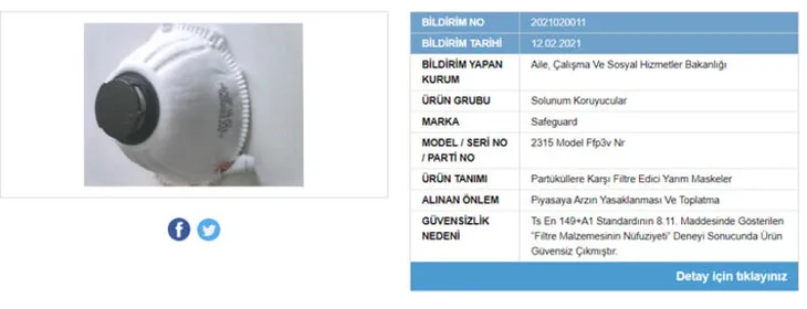 Son dakika: Bu marka maskeler tehlike saçıyor! Türkiye genelinde satışı yasaklandı! İşte marka marka Son dakika: Bu marka maskeler tehlike saçıyor! Türkiye genelinde satışı yasaklandı! İşte marka marka