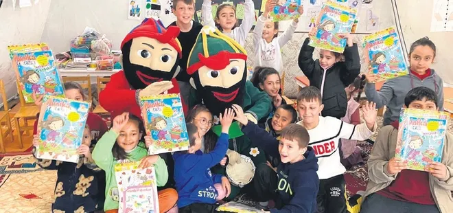 Turkuvaz çadırı çocuklara moral oluyor! Minika çadırında çifte bayram kutlanacak