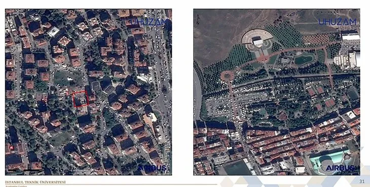 İşte İzmir depreminin neden olduğu ağır hasar! Uzaydan böyle görüntülendi