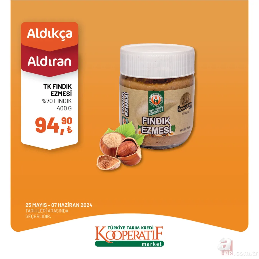 Tarım Kredi Market 1 Haziran indirim kataloğu yayınlandı! TK’da bu hafta 1KG Tarsüt Tereyağı 1KG 265,00 TL, 1 KG Tarsüt Tost Peyniri 175,00 TL, TK Süt 20,00 TL… 6