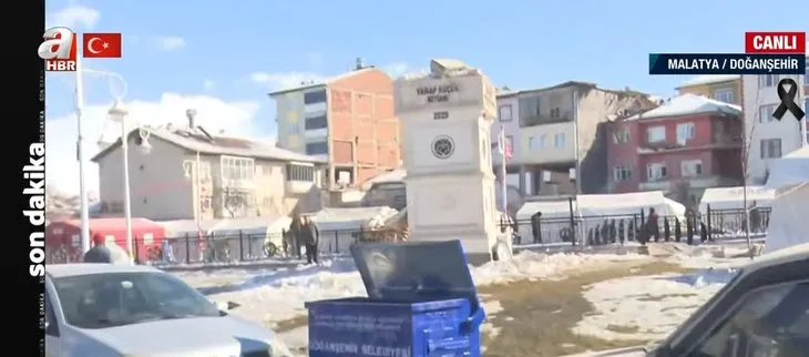 İşte depremin yıktığı Doğanşehir! A Haber canlı yayınında vatandaş böyle seslendi: Devlet burada her şey burada