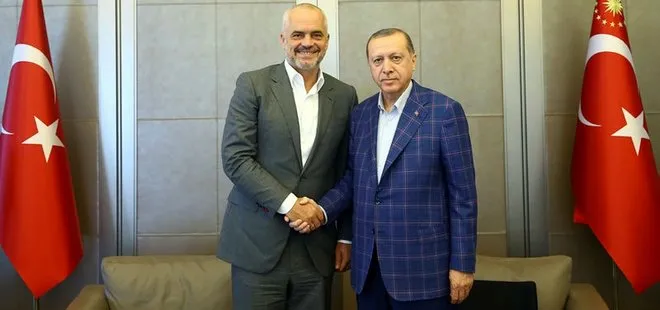 Cumhurbaşkanı Erdoğan, Arnavutluk Başbakanı Edi Rama’yı kabul etti