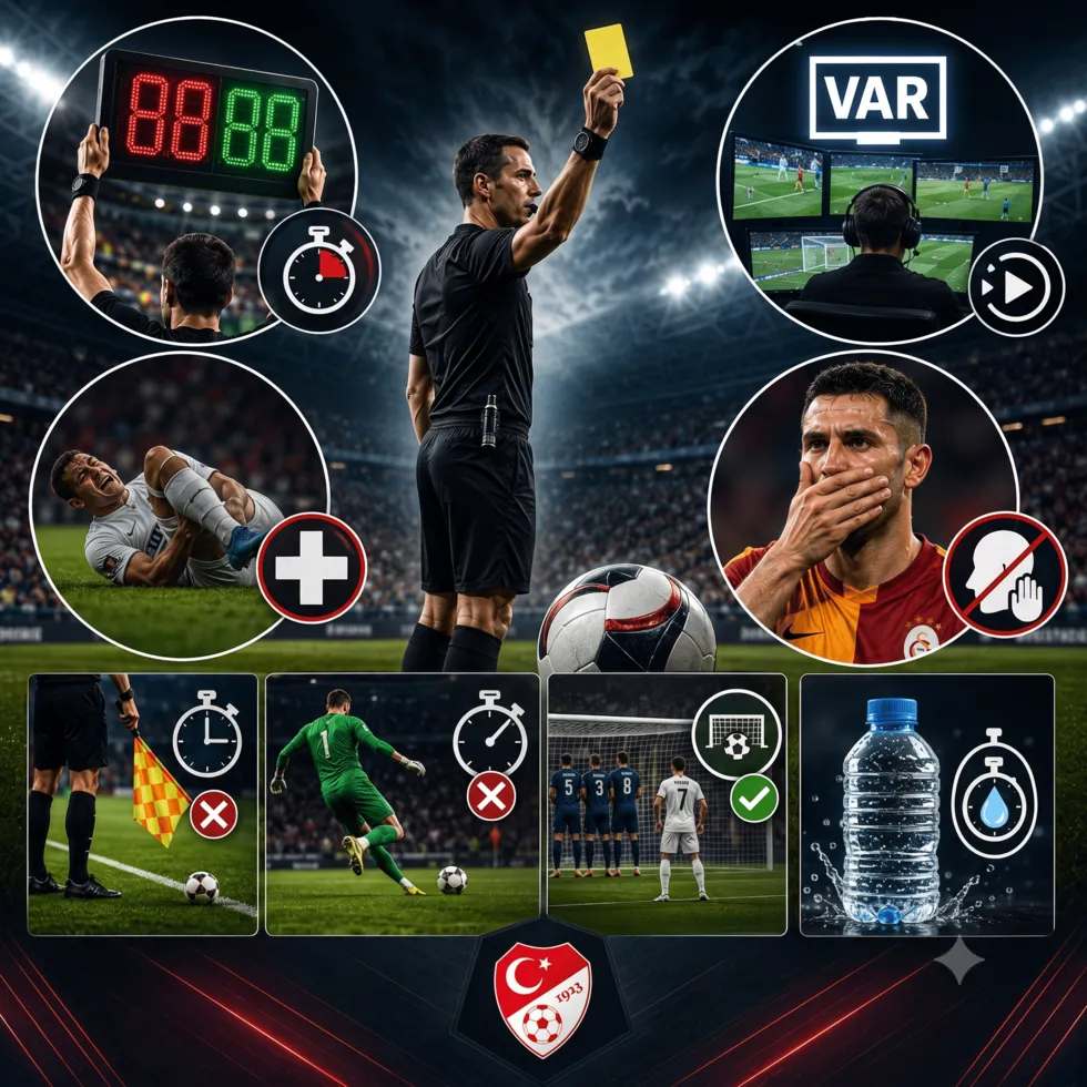 Süper Lig'de yeni dönem! VAR'ın yetkisi genişledi: Ağız kapatmaya sarı kart, su molası ve zaman geçirmeye yeni kurallar - 5