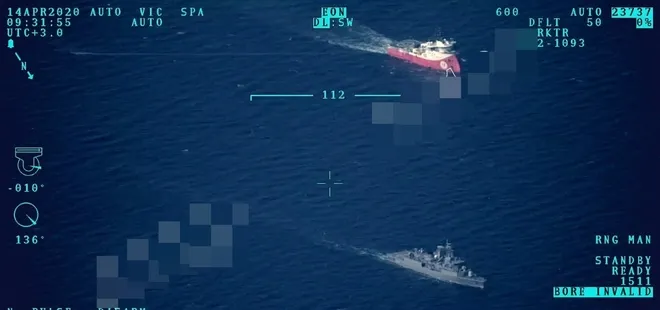 Son dakika: MSB, Barbaros fırkateyninin İHA tarafından alınan görüntüsünü paylaştı