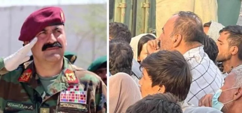 Afganistan'da dünyayı şaşkına çeviren görüntü! Generaldi mülteci oldu