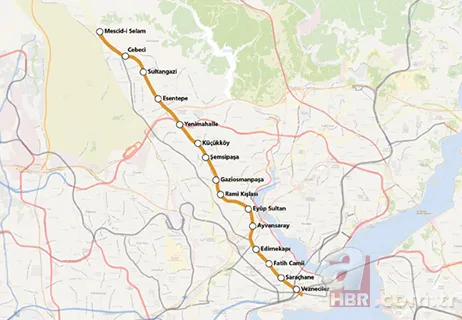 Beşiktaş-Kağıthane-Eyüp-İstanbul Havalimanı Metro Hattı hakkında müjde! İşte İstanbul Havalimanı metro durakları 17