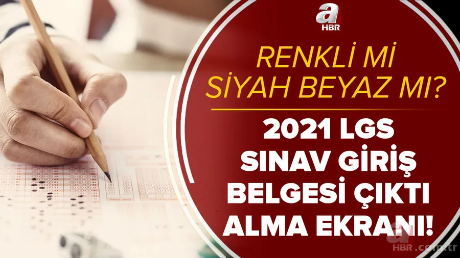 e-Okul LGS sınav giriş belgesi çıktı alma: 2021 MEB LGS sınav giriş belgesi renkli mi, siyah beyaz mı olacak? 1