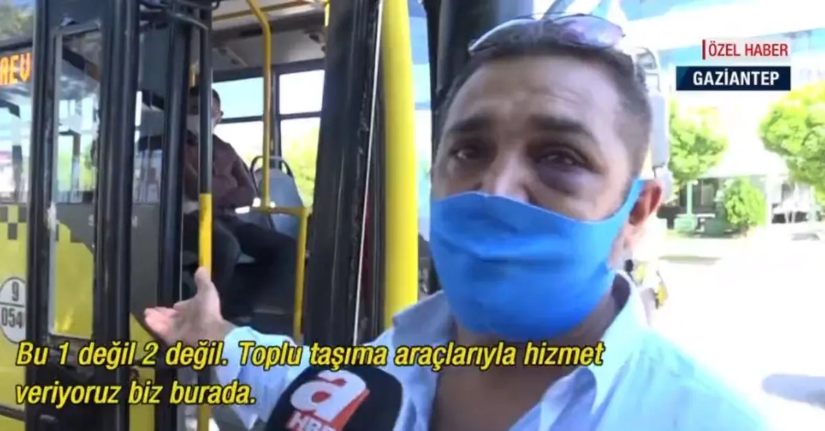 Otobüs şoförü trafikte saldırıya uğradı