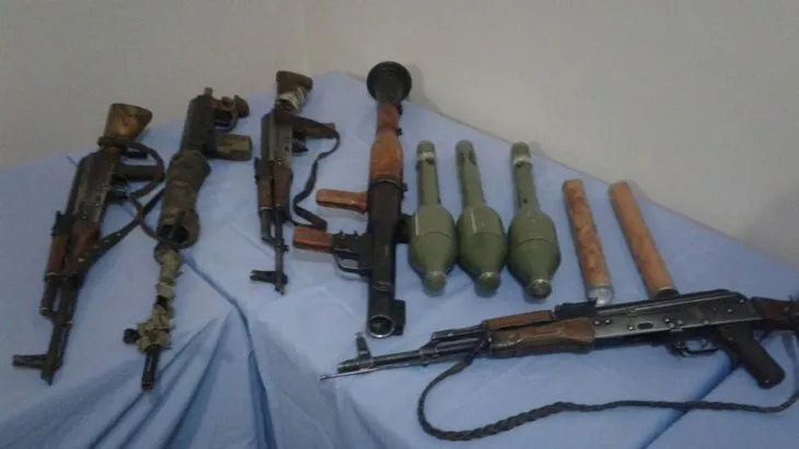 Şemdinli’de terör örgütü PKK’ya ait silah ve mühimmat ele geçirildi