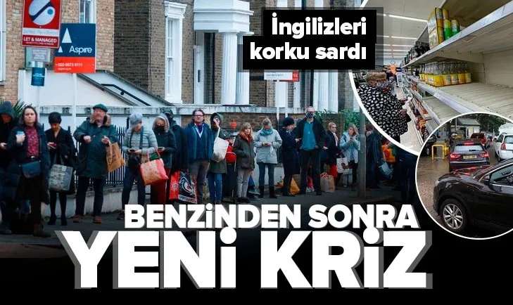 İngiltere’de benzinden sonra gıda krizi! Halk yiyecek bulamıyor
