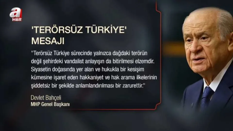 Bahçeli’den ’terörsüz Türkiye’ mesajı