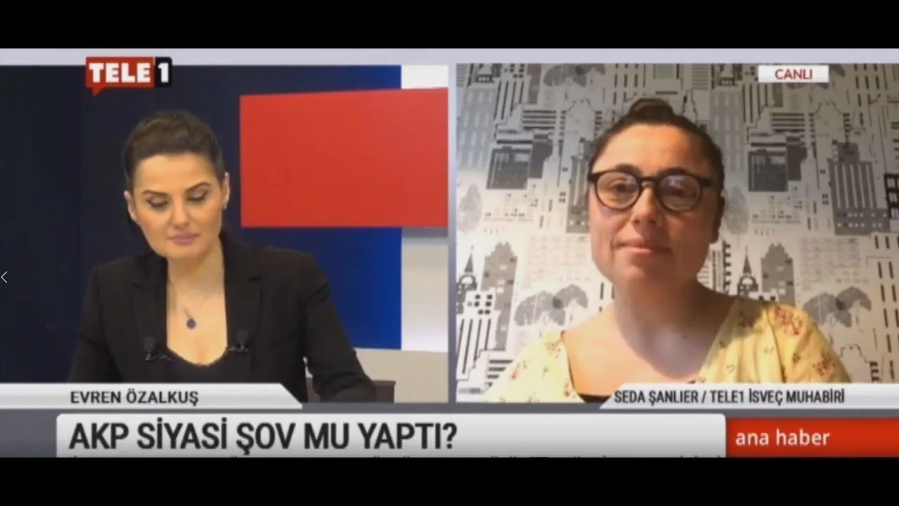 CHP yandaşı TELE1’in sözde İsveç temsilcisi Seda Şanlıer, terör örgütü lideri Hamza Yalçın'ın eşi çıktı
