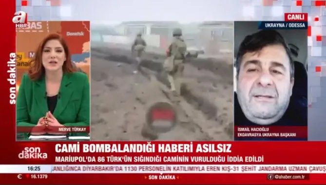 Son dakika: "Ukrayna'da cami bombalandı" iddiasına A Haber canlı yayınında yanıt: Haberler asılsız - 2