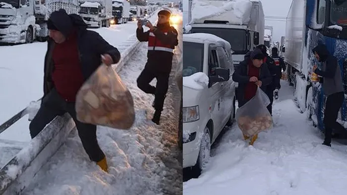 Son dakika: Balıkesir - Bursa karayolunda kar esareti: 15 saattir kapalı! Kuyruğun ucu gözükmüyor - 2
