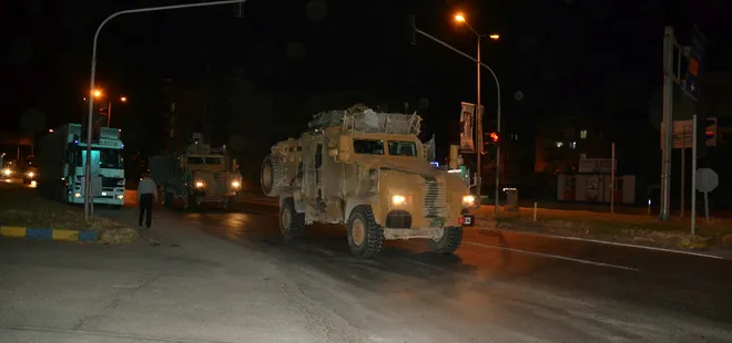 Suriye sınırına askeri sevkiyat