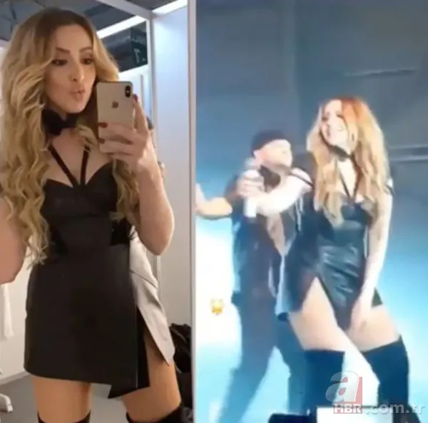 Hadise deri elbisesiyle Bursa'yı salladı! Hadise'nin bu hali sosyal medyayı salladı 4
