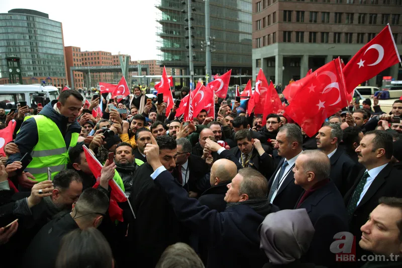 Başkan Erdoğan'a Berlin'de sevgi gösterisi 9