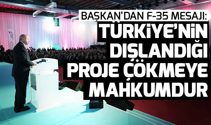 Son dakika: Başkan Erdoğandan F-35 açıklaması