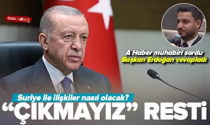 A Haber muhabiri sordu Başkan Erdoğan cevapladı!
