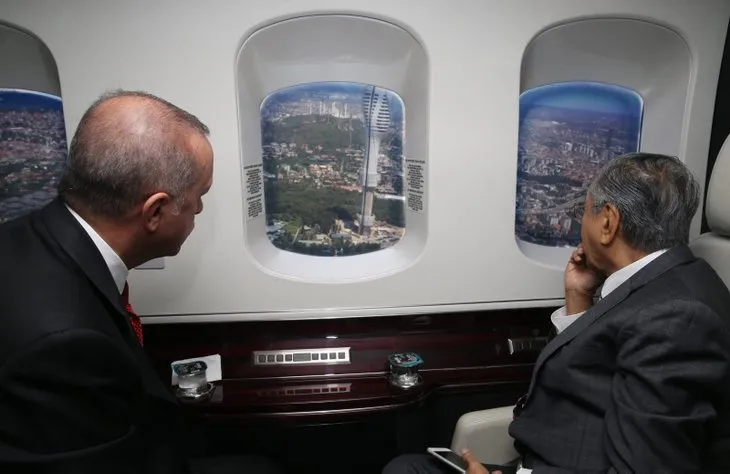 Başkan Erdoğan Malezya Başbakanı’na İstanbul’u havadan tanıttı