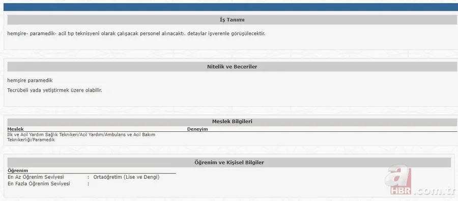 İŞKUR hastaneleri açıkladı! 14 farklı ilde lise mezunu personel alımı başvuruları başladı! İşte alım yapacak kurumların listesi… 5