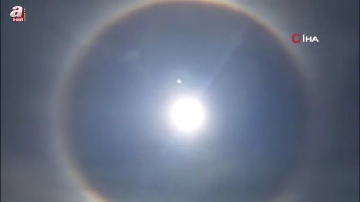 Işık halkası ‘Halo’ Develi’de görüldü